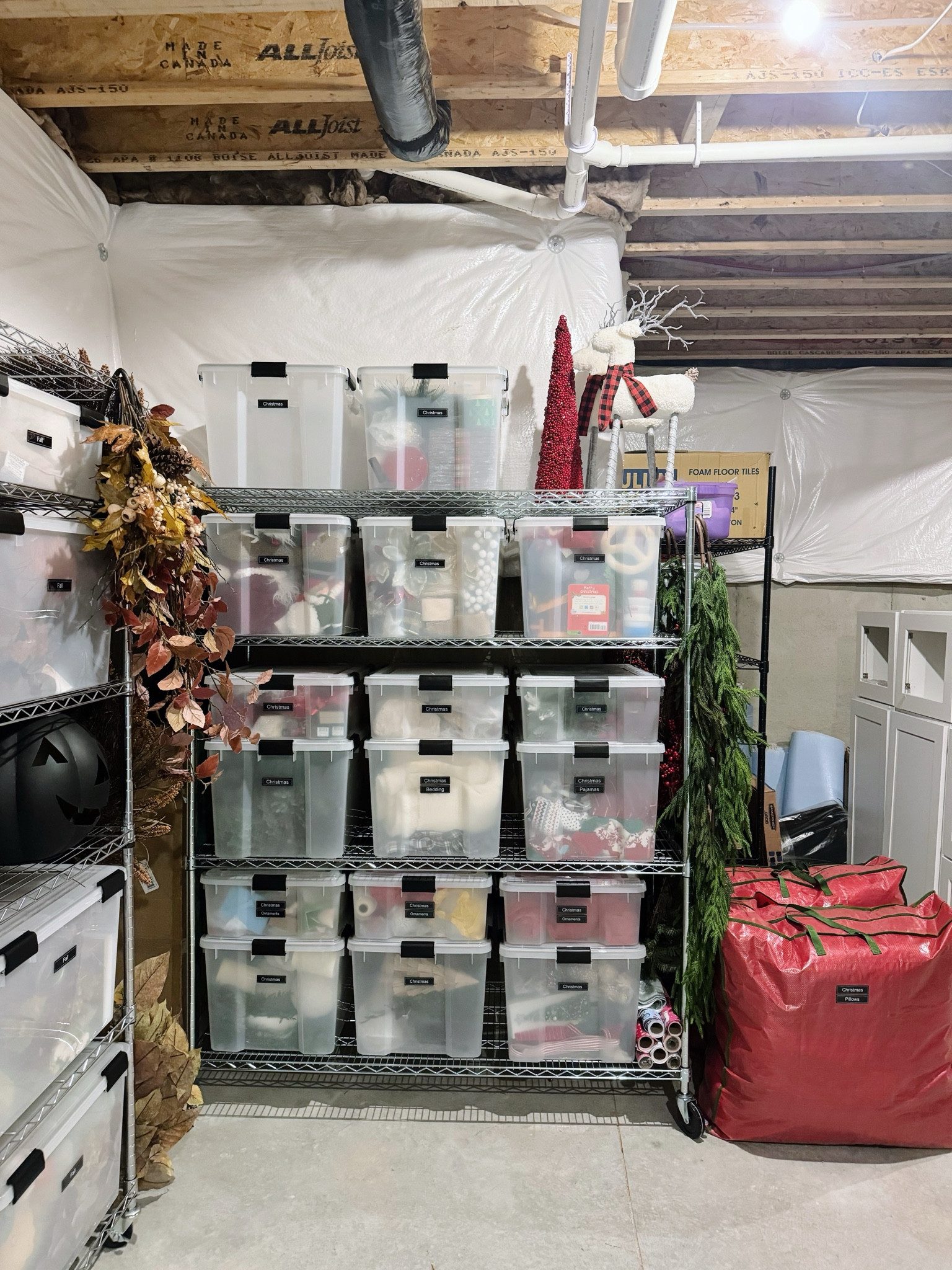 Holiday Storage Basement Organization 

#LTKfamily #LTKhome #LTKSeasonal