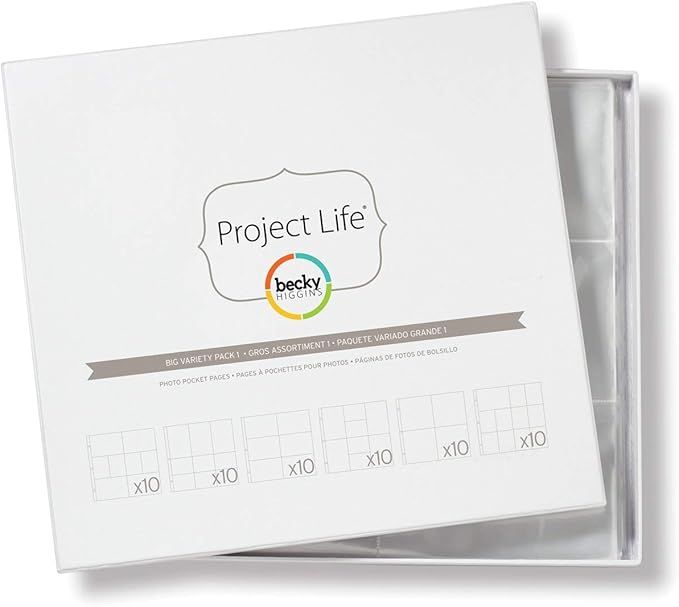 Becky Higgins Project Life - Big Variety Pack 1 Photo Pocket Pages 33.2 x 35.4 x 0.6 cm | Amazon (US)