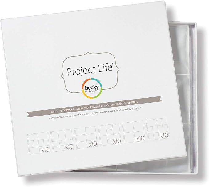 Becky Higgins Project Life - Big Variety Pack 1 Photo Pocket Pages 33.2 x 35.4 x 0.6 cm | Amazon (US)