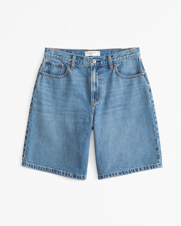 Women's Curve Love Mid Rise 10" Loose Short | Women's Bottoms | Abercrombie.com | Abercrombie & Fitch (US)