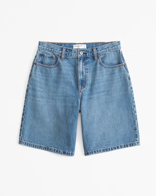 Curve Love Mid Rise 10" Loose Short | Abercrombie & Fitch (US)