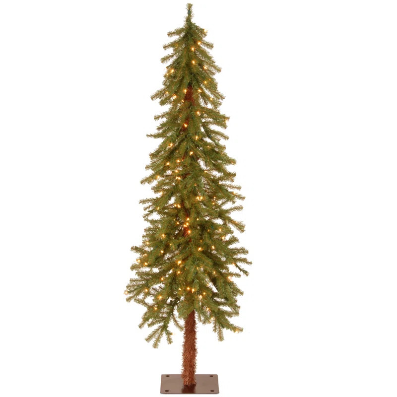 Lighted Artificial Cedar Christmas Tree | Wayfair North America