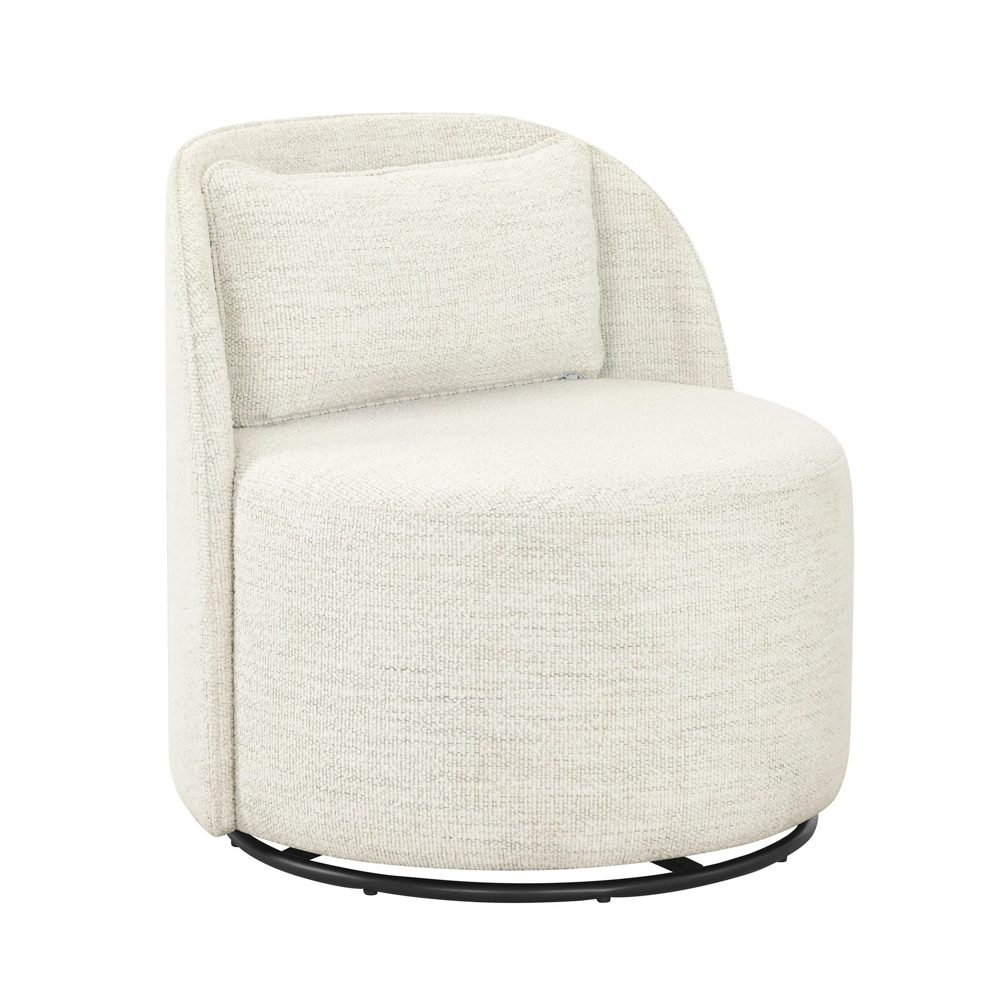 Better Homes & Gardens Juliet Modern Arch Swivel Chair, Cream Bouclé | Walmart (US)
