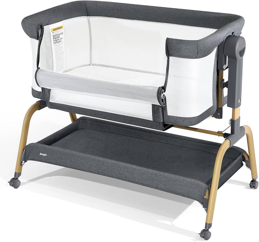 3 in 1 Baby Bassinet, Bedside Bassinet for Baby, Rocking Bassinet with Comfy Mattress and Wheels,... | Amazon (US)