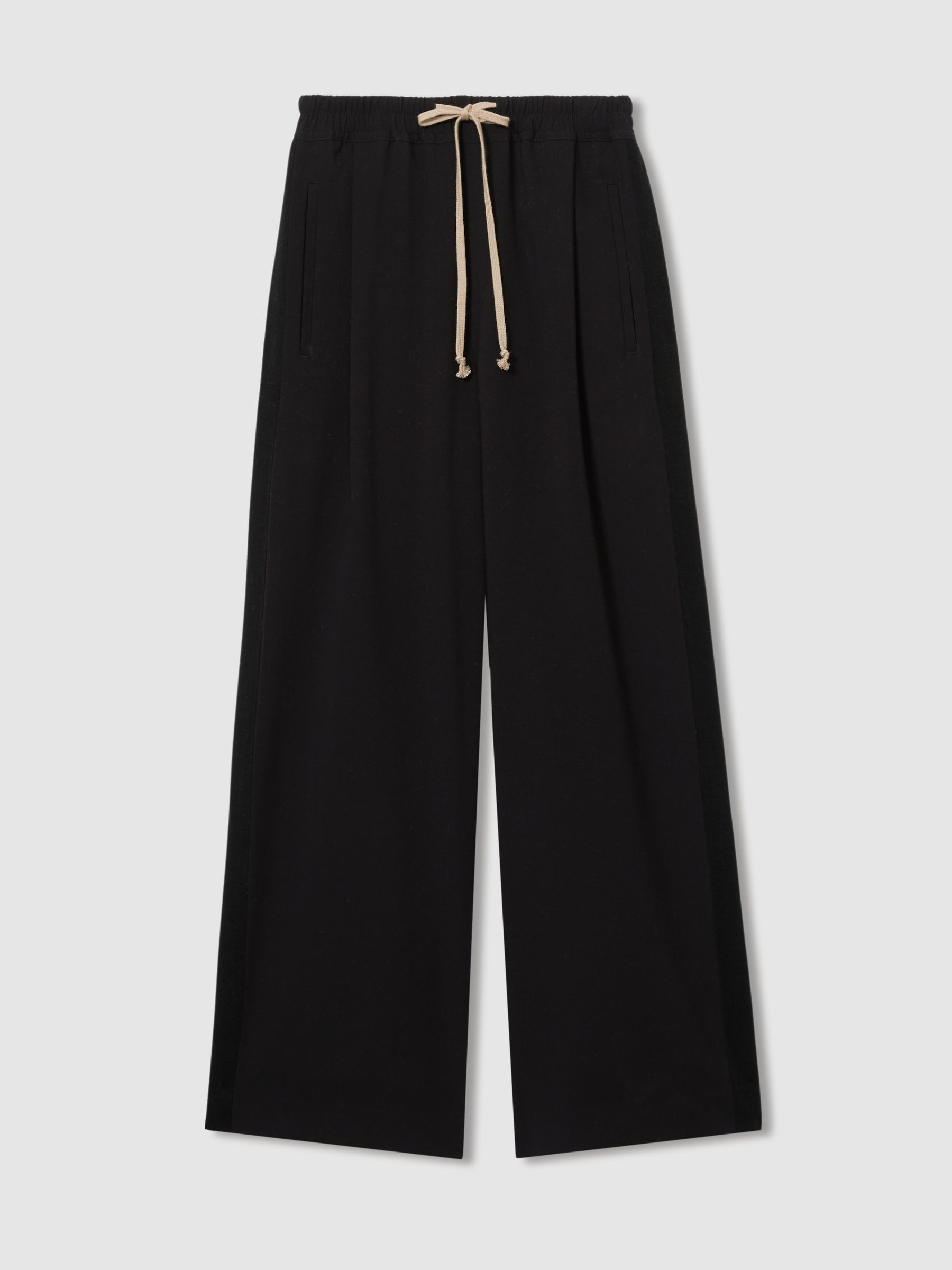 Reiss Reiss | Les 100 Ciels Twill Trousers with Wool in Black - REISS | Reiss UK
