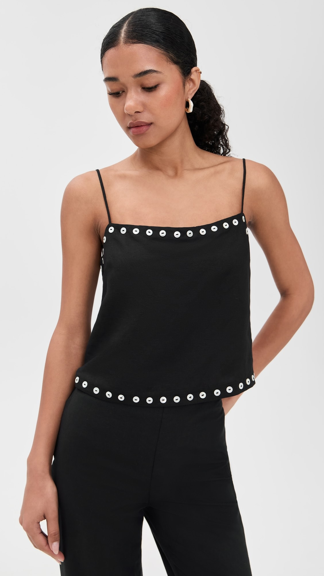 STAUD Kirra Linen Tank | Shopbop | Shopbop