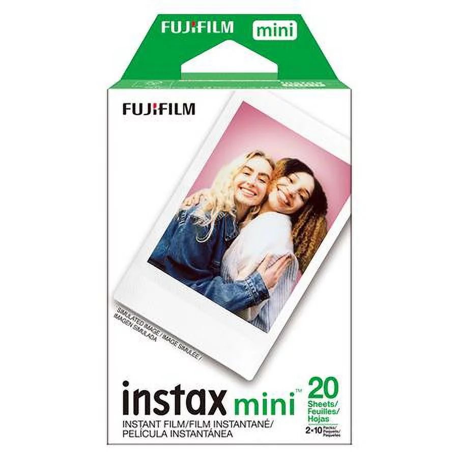 Fujifilm Instax Mini Twin Film Pack (20 Photos; Film Size of 8.6cm x 5.4cm) | Walmart (US)