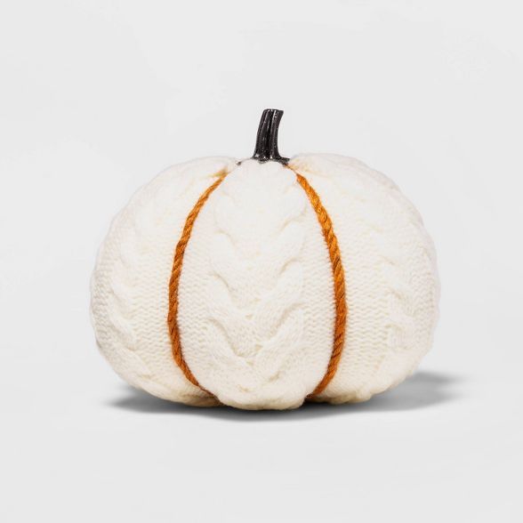 5.5" Harvest Cable Knit Pumpkin - Hyde & EEK! Boutique™ | Target