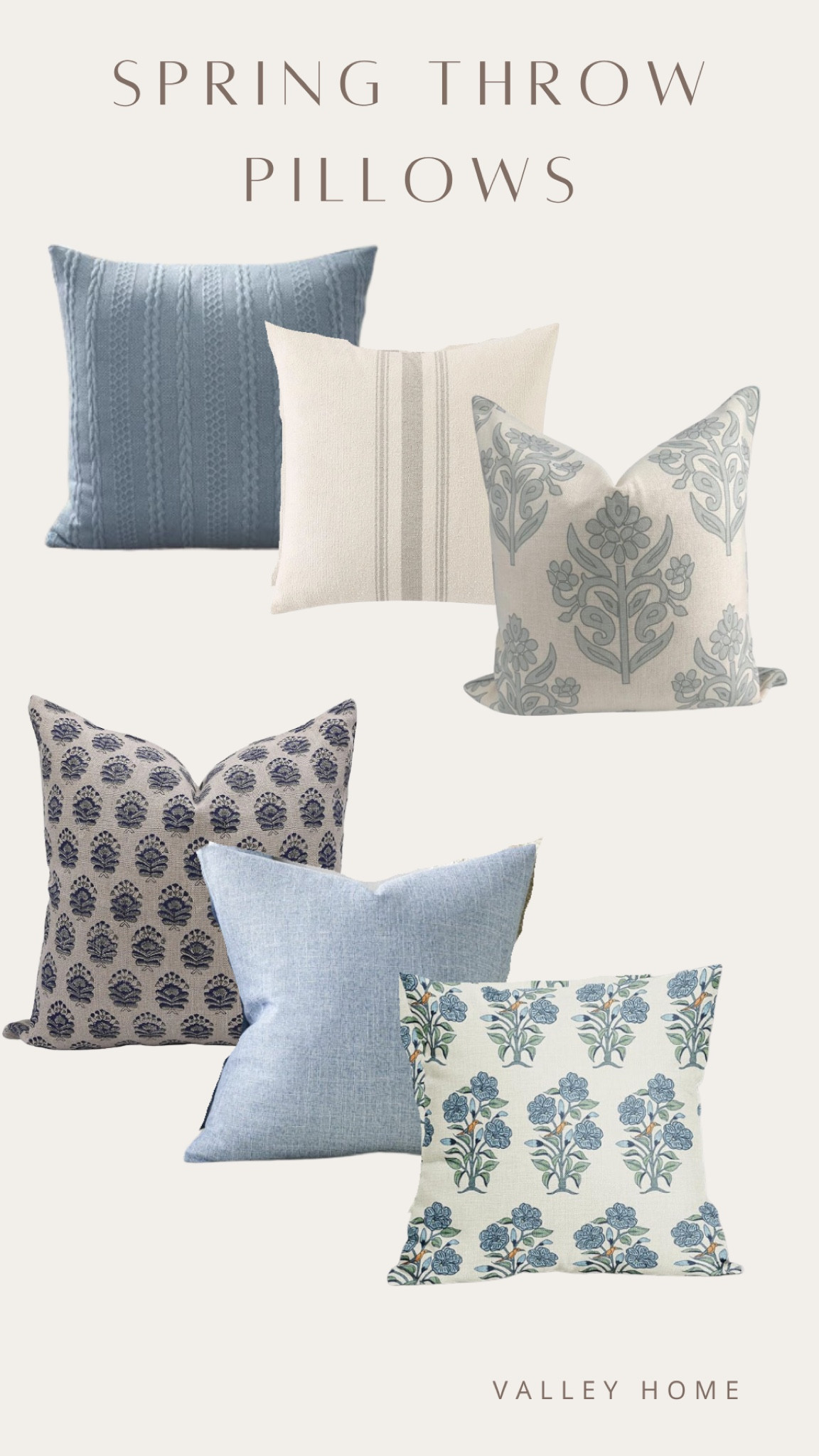 Spring throw pillows
Light blue 

Amazon throw pillows
Amazon home finds

#LTKhome