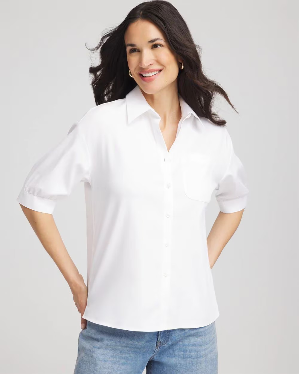 No Iron™ Short-Sleeved Shirt | Chico's