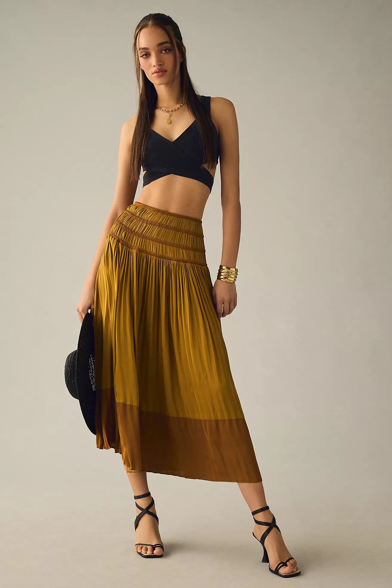 By Anthropologie Tiered A-Line Skirt | Anthropologie (US)