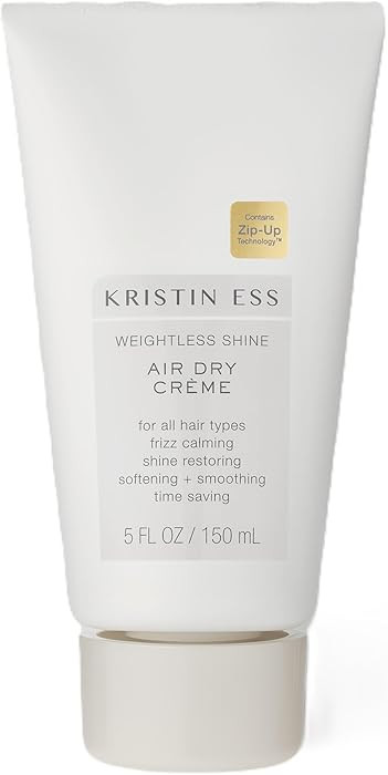 Kristin Ess Hair Weightless Shine Air Dry Cream for Curl Definition, Smoothing + Blowout Prep - F... | Amazon (US)
