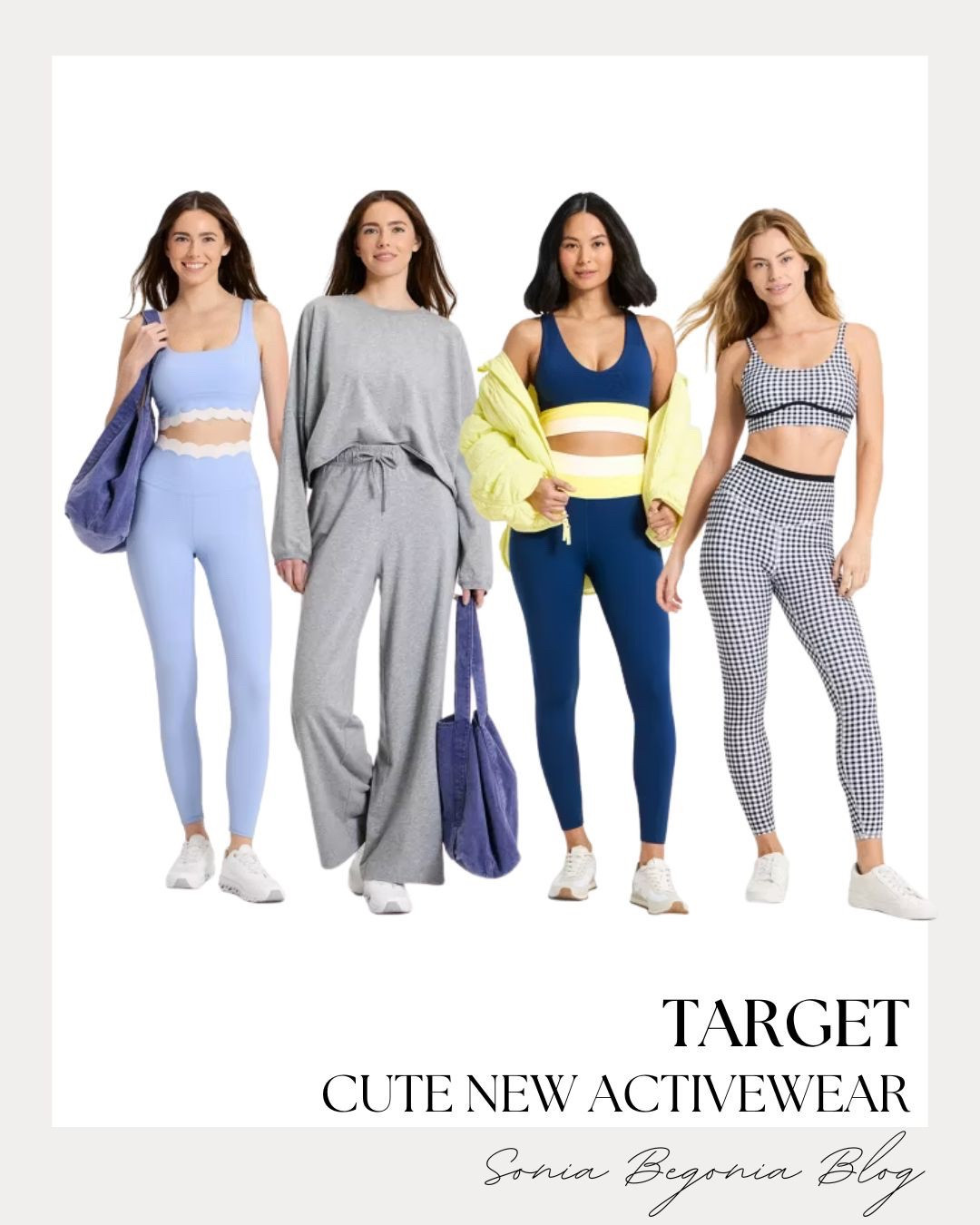 ACTIVEWEAR DROP: Scalloped Edges, Gingham Prints, & Pop of Yellow! 👟

Elevate your movement with this perfectly curated collection of cute new activewear under $35! ☁️

We are obsessed with these trendy and affordable sets: from the powder blue sports bra and legging duo featuring delicate scalloped trim to the classic black and white gingham print set. Balance your workout wardrobe with a cozy grey oversized lounge set or go bold with a navy blue set featuring a bright yellow waistband and a matching yellow puffer jacket for those chilly morning runs. Finish the look with fresh white athletic sneakers and a spacious purple corduroy tote bag to keep your essentials stylishly close from the studio to your errands!

#Activewear
#WorkoutOutfit
#GymStyle
#TargetFinds
#BudgetFashion
#GinghamStyle
#LoungeSet
#Athleisure
#FitnessFashion
#MatchingSet
#EverydayStyle
#LTKFit
#AffordableStyle
#WorkoutInspo
#TargetStyle


#LTKFindsUnder50 #LTKActive #LTKfitnessgoals