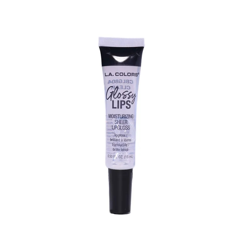 L.A. COLORS Glossy Lips Hydrating & Nourishing Highshine Sheer Tube Lip Gloss, Clear, 0.14 fl oz | Walmart (US)