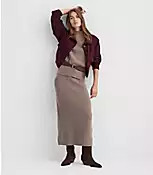 Ribbed Midi Sweater Skirt | LOFT