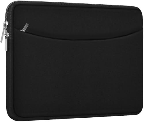 Laptop Sleeve Case 14 inch, Shockproof Protective Laptop Cover Briefcase Carrying Computer Bag with Accessory Pocket Portable Computer Sleeve for 14" MacBook, HP, Dell, Lenovo, Acer, Black | Amazon (US)