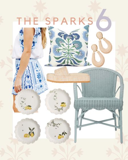 6 pretty finds from 6 different retailers!
Embroidered skirt; raffia earrings; melamine dishes; outdoor dining; scalloped chair; designer throw pillow; platform espadrilles; Spring wardrobe 

#LTKhome #LTKshoecrush #LTKFind