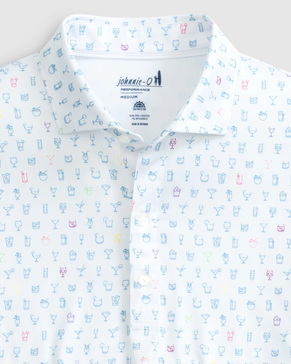Mixology Printed Jersey Performance Polo | johnnie O