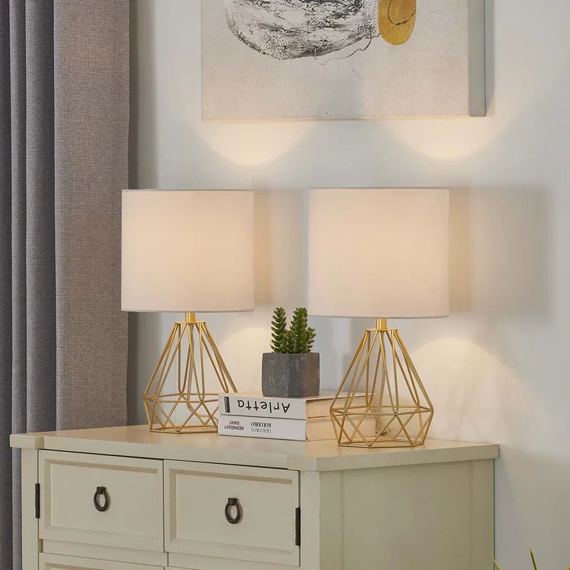 Diamondville 20.5" Bedside Table Lamp Set (Set of 2) | Wayfair North America