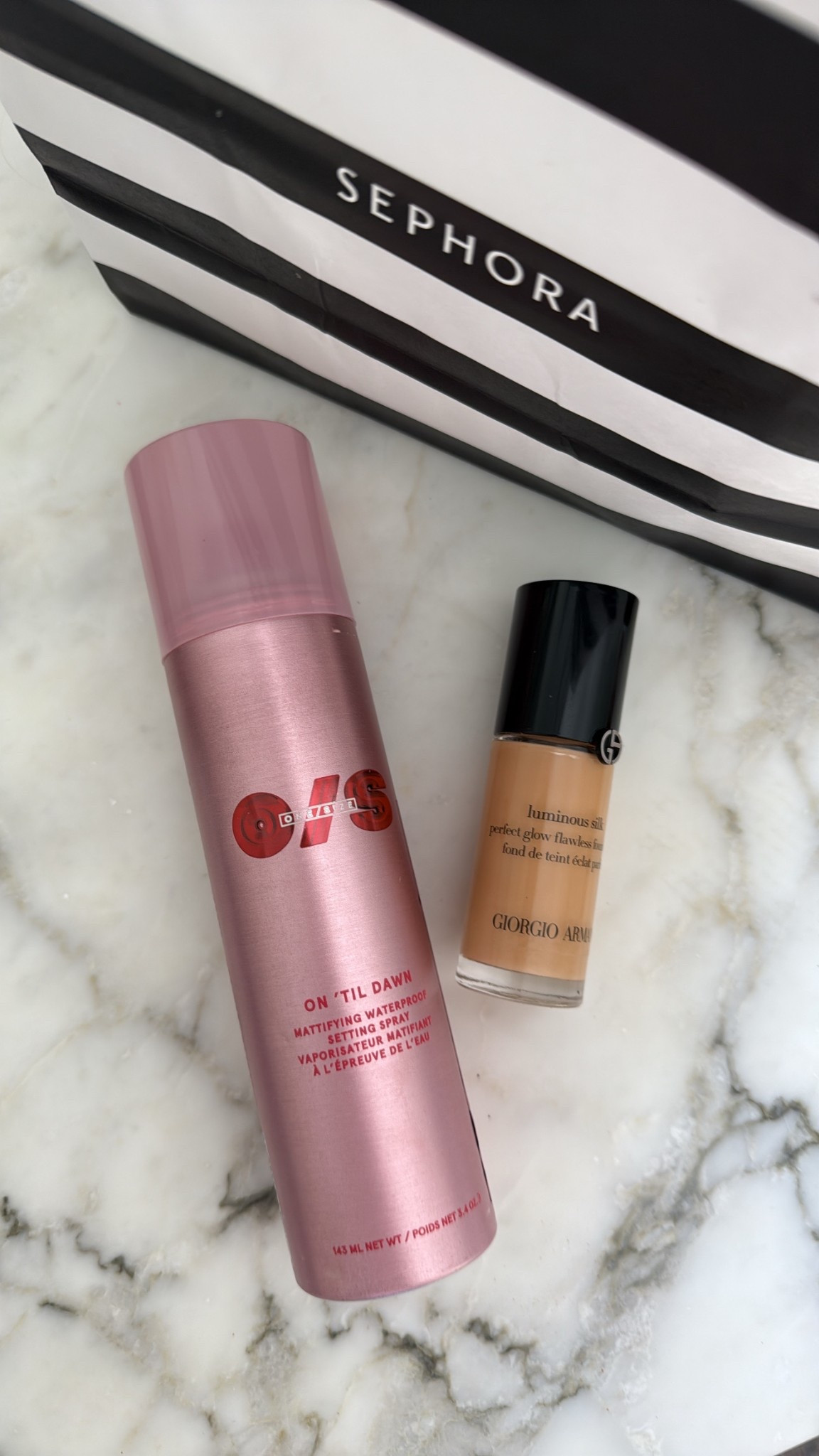 Two new products I ordered from the Sephora sale & both just shot to the top of my favorites list!! 

This foundation is gorgeous on, so light it looks like my skin, but so much better! And the setting spray is some sort of miracle that keeps my makeup looking fresh all. day. long!

#LTKOver40 #LTKBeauty