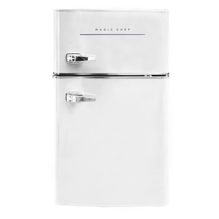 Retro 3.2 Cu. Ft. 2 Door Mini Fridge in White | Walmart (US)