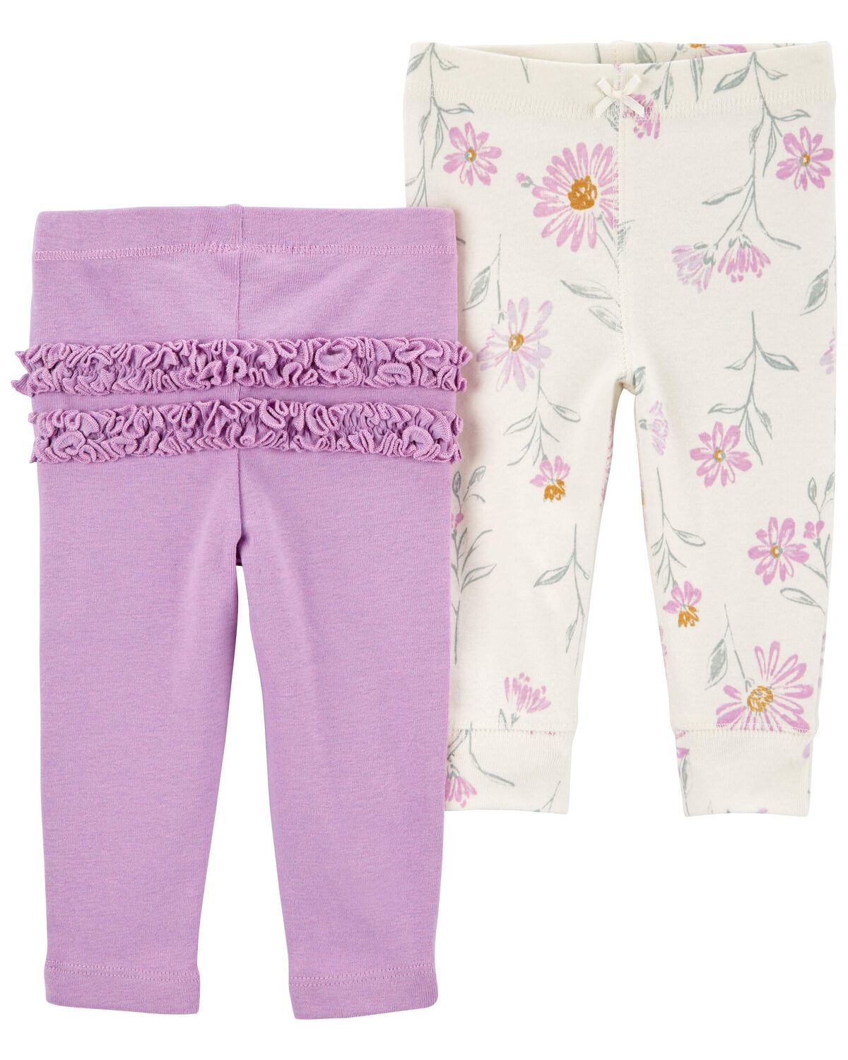 Baby 2-Pack Floral Pull-On Pants | Carter's Inc