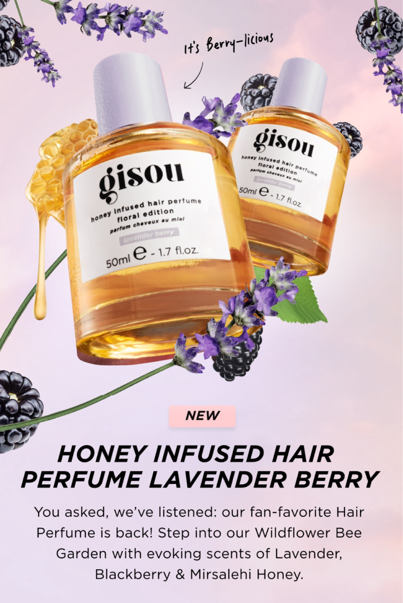 Transform your hair with the dreamy Gisou Lavender Berry Hair Perfume! 🌸✨ Infused with nourishing honey and a delicate lavender-berry scent, it leaves your locks smelling fresh and luxurious all day. Perfect for an on-the-go beauty refresh. Shop now via @Liketoknow.it! #HairCare #Gisou #HairPerfume #Liketoknowit #BeautyMustHave

#LTKStyleTip 

#LTKBeauty #LTKFindsUnder100