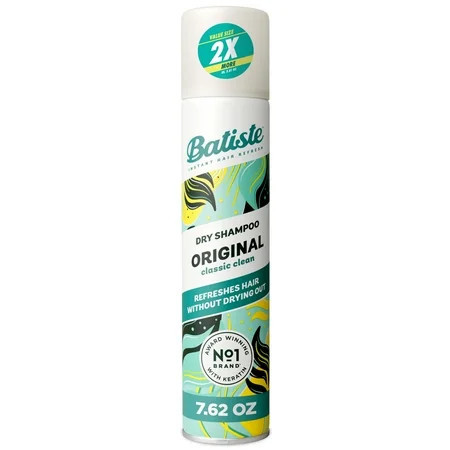 Batiste Dry Shampoo, Original Fragrance Classic Clean, Absorbs Oil for Added Texture & Body, 7.62 oz | Walmart (US)