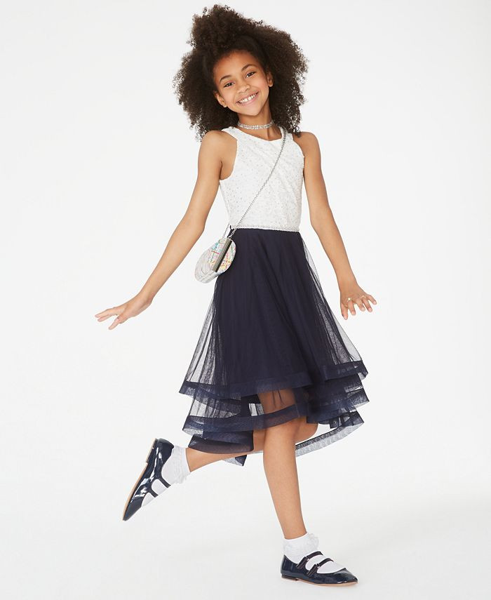 Big Girls Jeweled Waist Dress | Macys (US)
