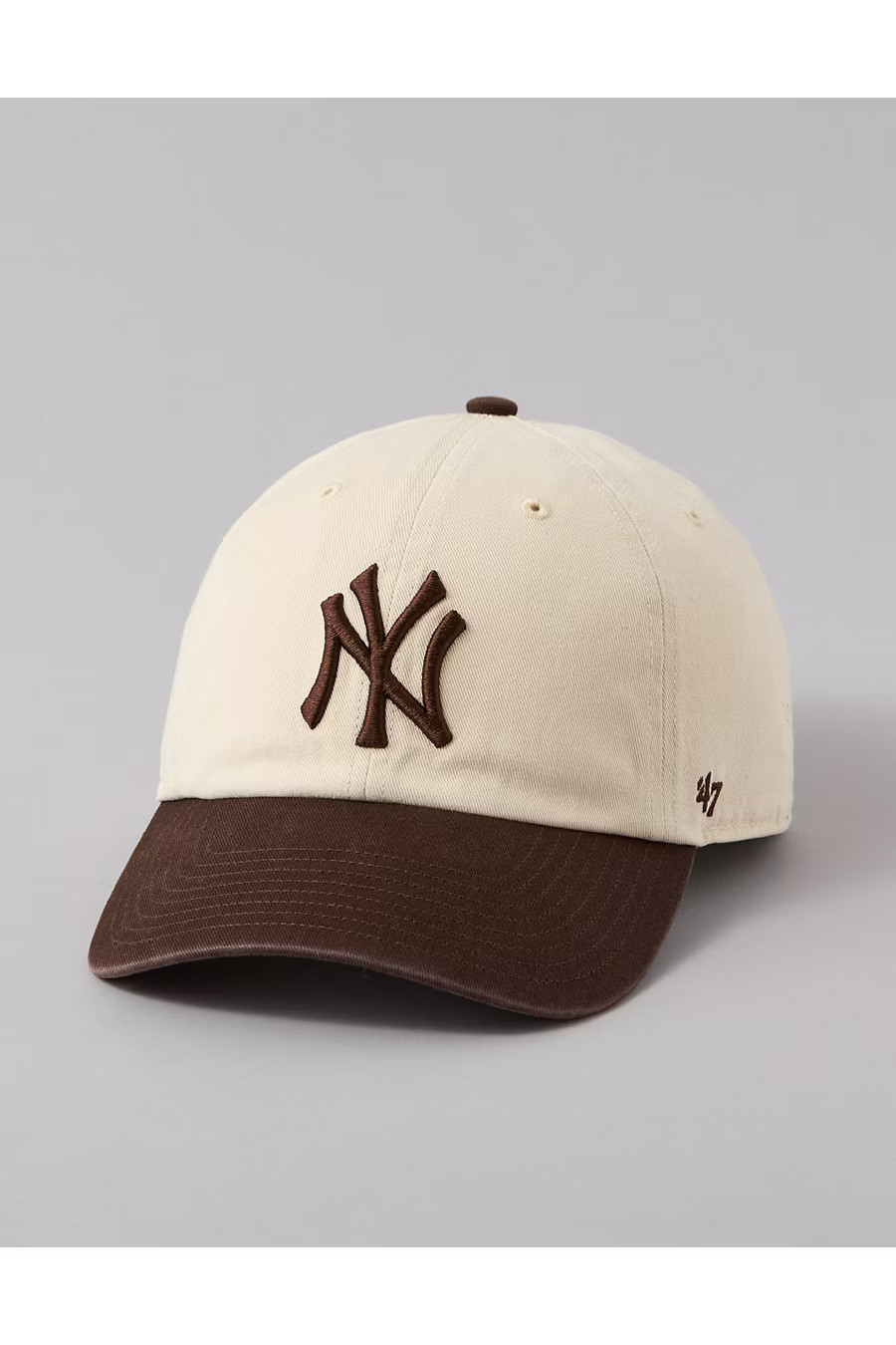 '47 New York Yankees Two-Tone Baseball Hat Men's Brown One Size | American Eagle Outfitters (US & CA)