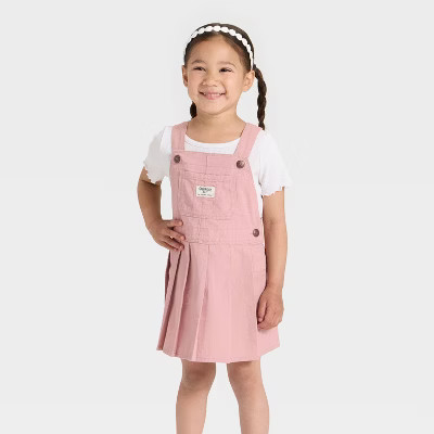 OshKosh B'gosh Toddler Girls' Pleated Skirtall - Pink 18M | Target