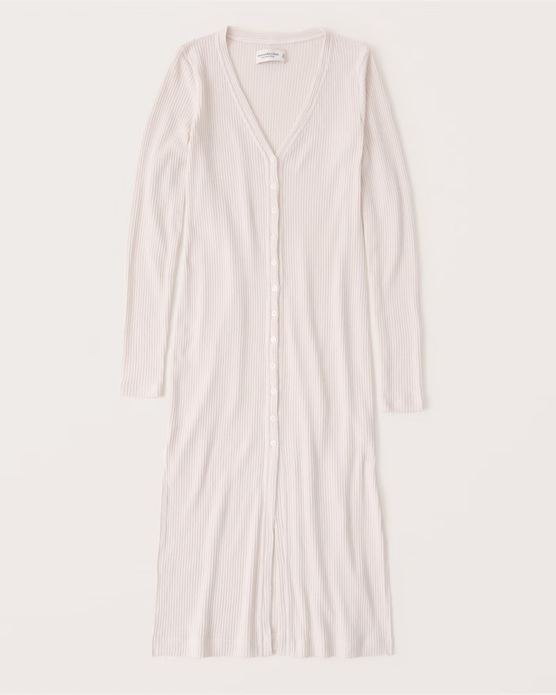 Cozy Ribbed Duster | Abercrombie & Fitch (US)