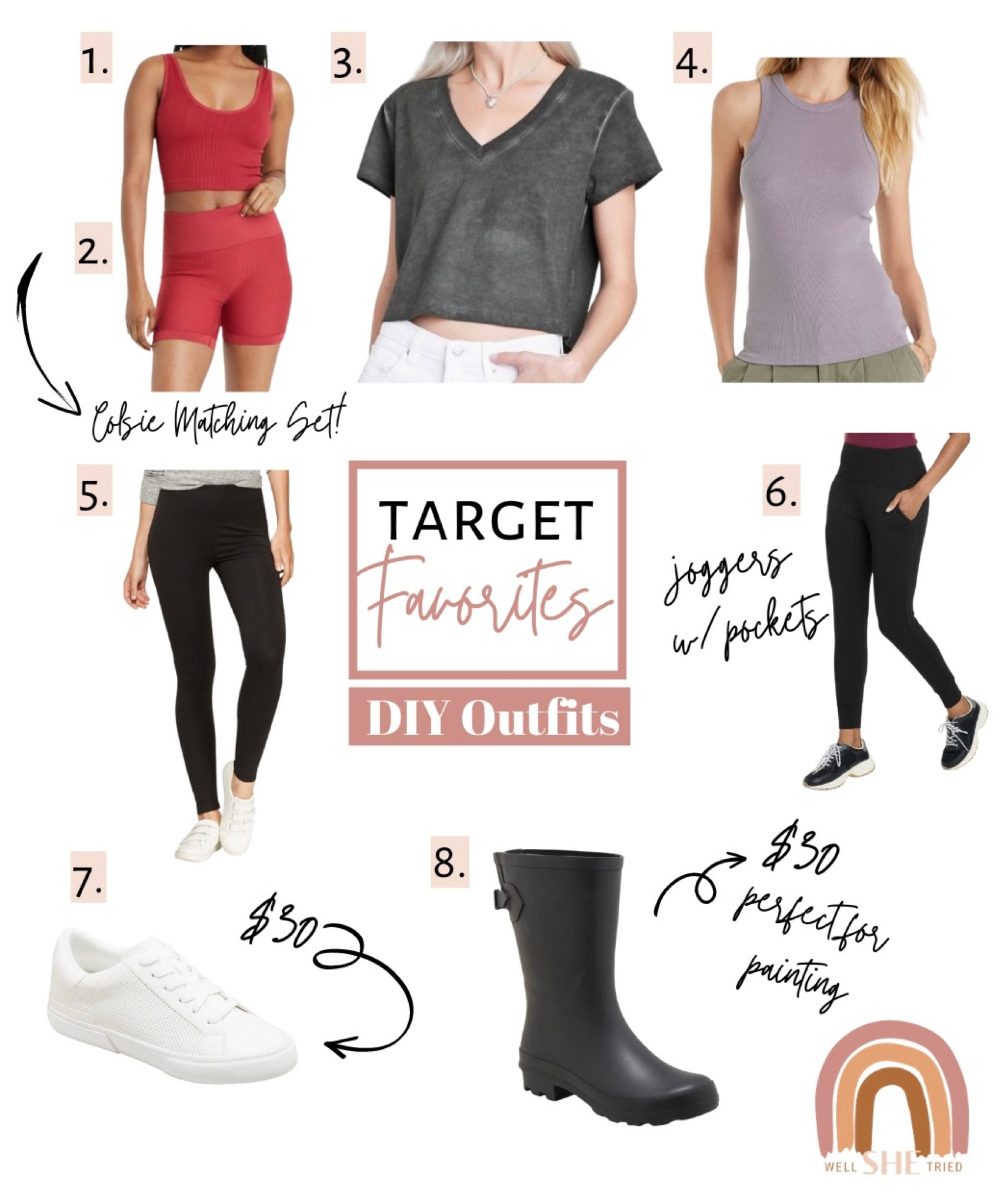 Our favorite target outfits for DIYs! 