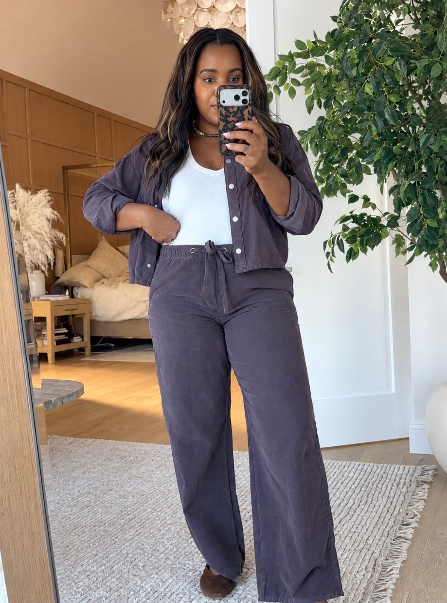 This Target set feels so much more luxurious than it is! 🤩 I’m in a medium in both!