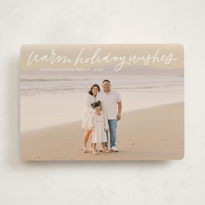 Warm Holiday Wishes Script | Minted