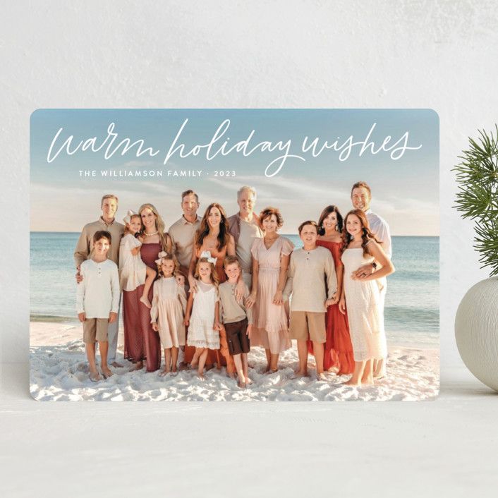 Warm Holiday Wishes Script | Minted