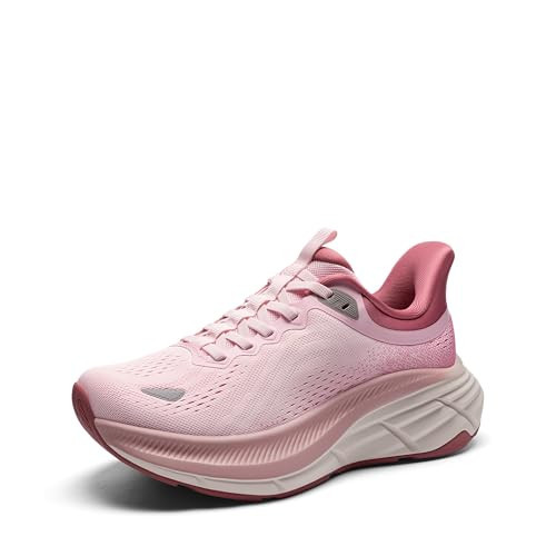 NORTIV 8 Women's Hands Free Slip On Walking Running Shoes Cushion Comfortable Tennis ActiveBreeze Non-Slip Workout Gym Sports Athletic Fashion Sneakers,Size 8.5,Pink,SNRS24007W-L | Amazon (US)