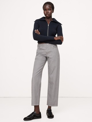 Ribbed Bomber Sweater with Cashmere | Banana Republic (US)