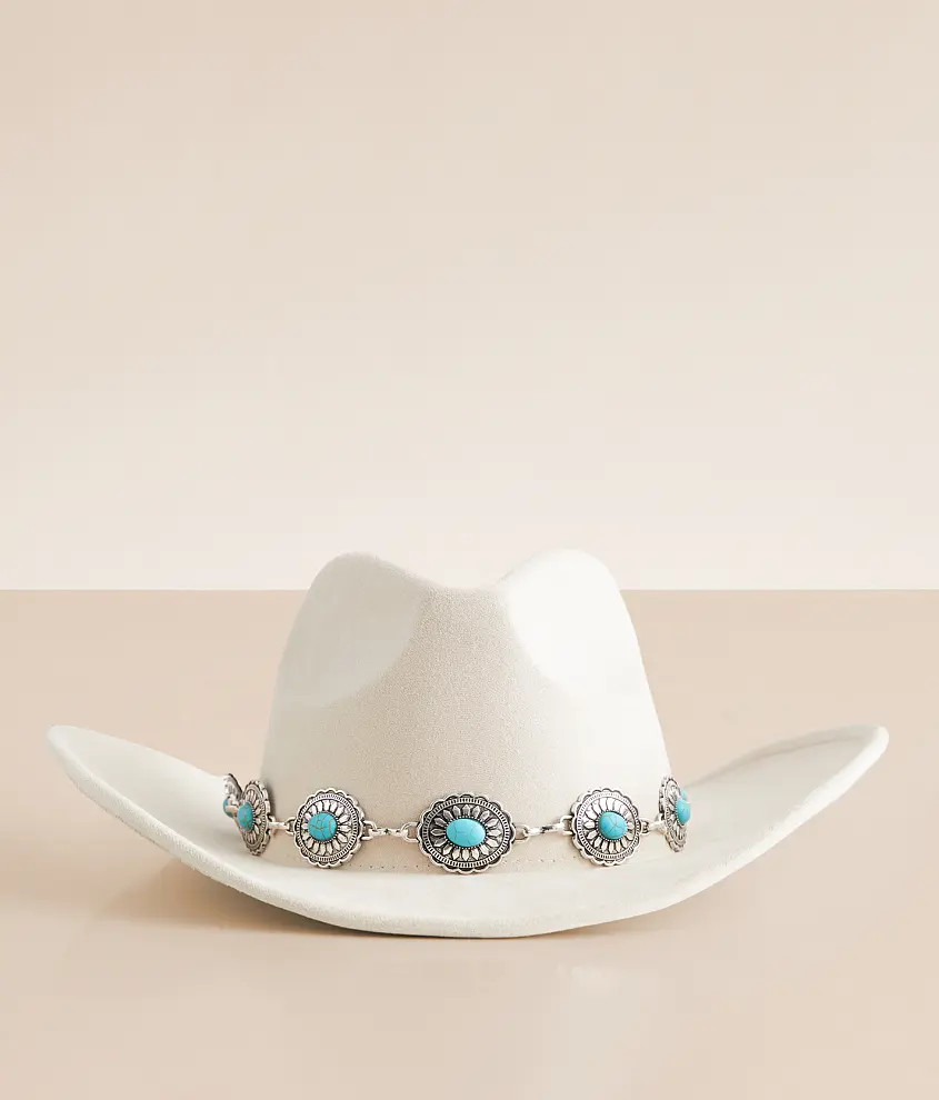 Turquoise Conch Cowboy Hat | Buckle