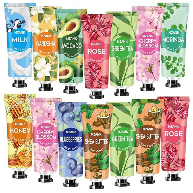 14 Pack Hand Cream for Dry Cracked Hands,Stocking Stuffers Gifts for Women Teengirls,Valentines D... | Amazon (US)