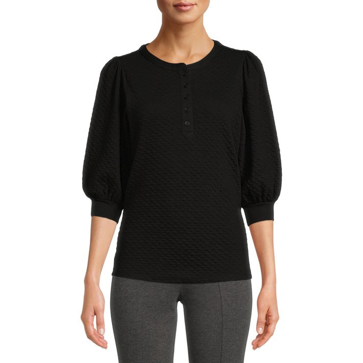 Time and Tru Women's Quilted Top - Walmart.com | Walmart (US)