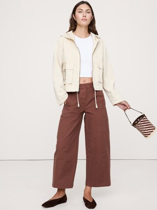Mid-Rise Relaxed Painter Pull-On Pant | Banana Republic (CA)