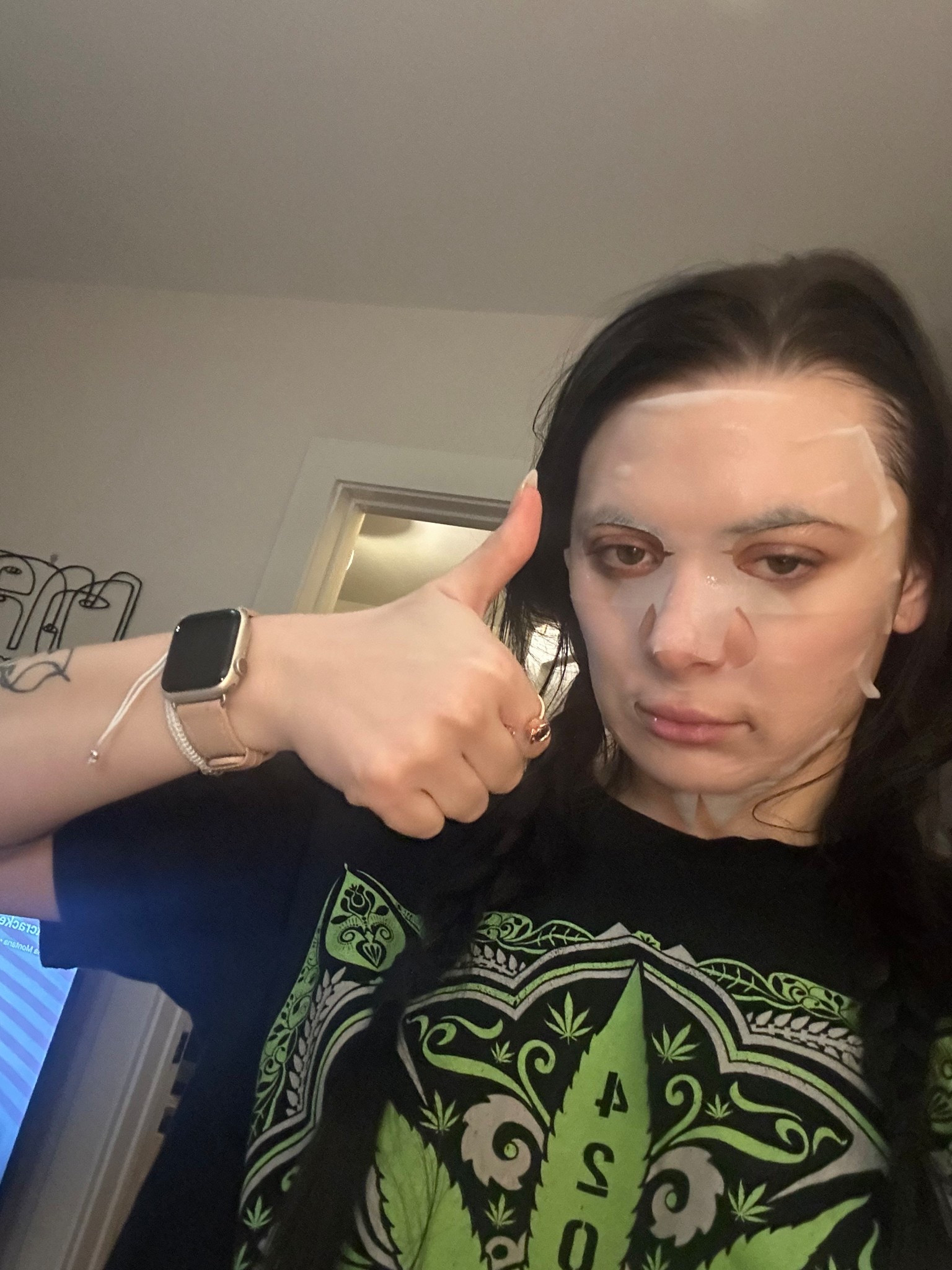 no way to look cute in a sheet mask but worth it for this one - linking below. k beauty must have. 

#LTKselfcare