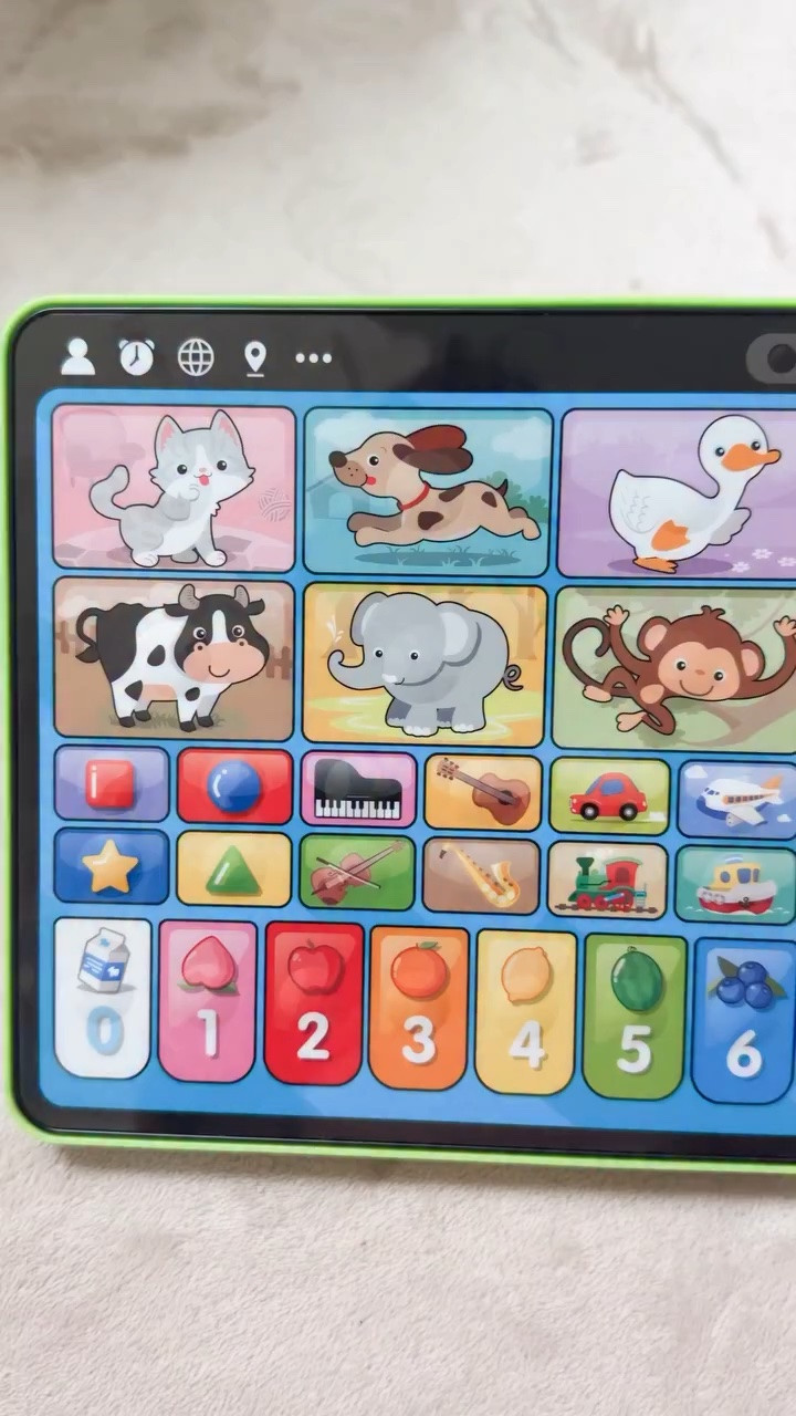 This learning tablet seriously does so many different things. It teaches animals, the sounds they make, it also has different language options to teach a new language, it can provide quizzes, and so much more!

#babytoys #babyactivities #kidstoys #kidsactivity

#LTKBaby #LTKKids