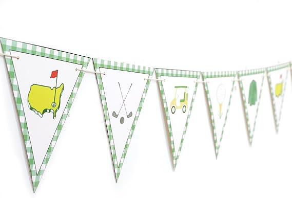 Golf Themed Birthday Banner - Golf First/1st Birthday Party Decorations,Hole In One Party Banner,... | Amazon (US)