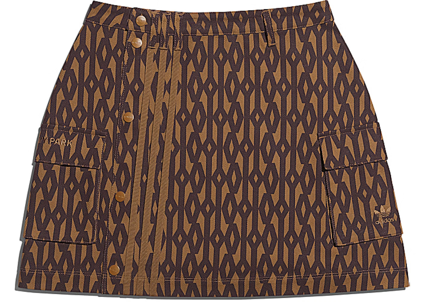 adidas Ivy Park Monogram Skirt Wild Brown/Night Red | StockX