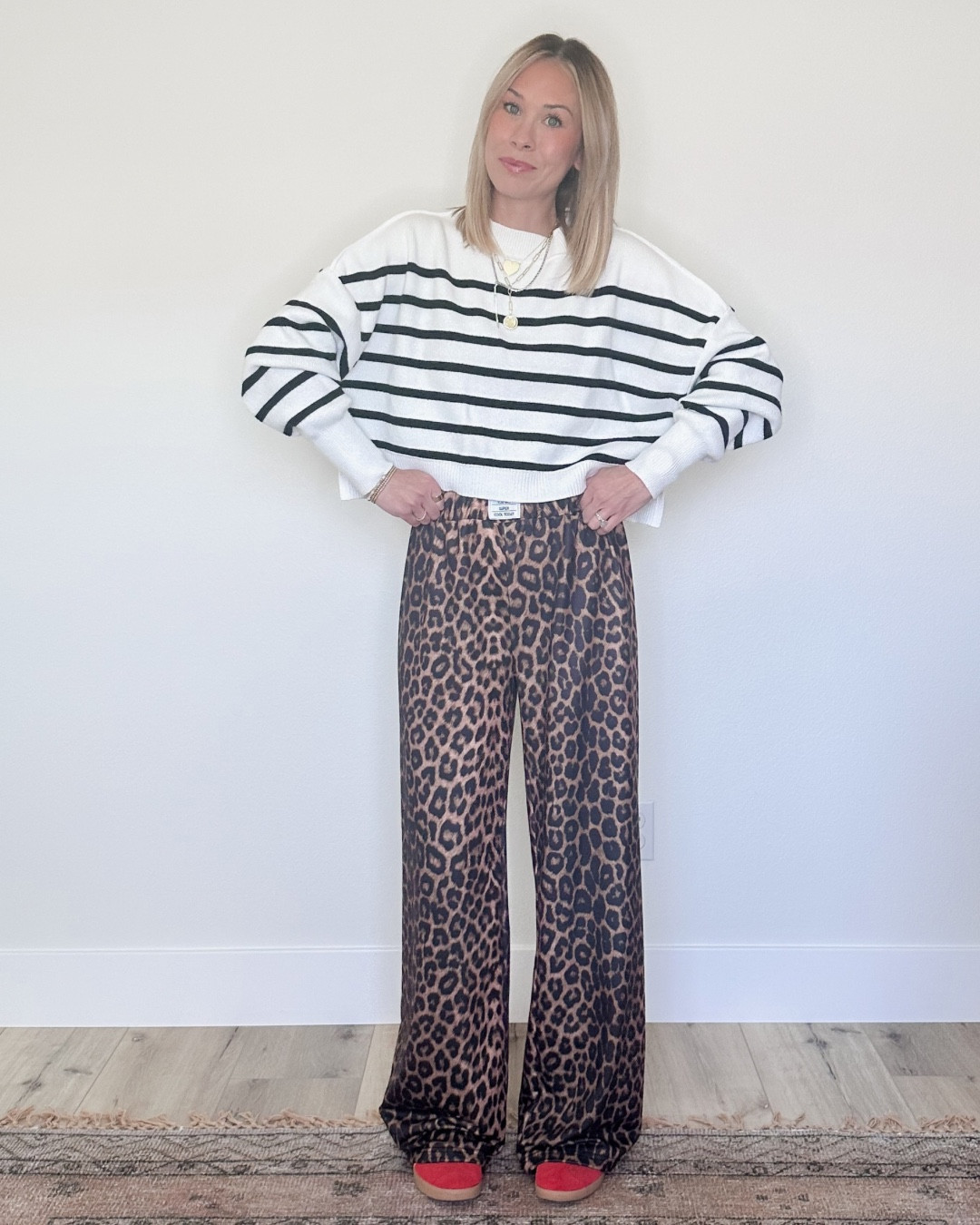 Leopard Pants 5 ways 🤎 I’m wearing size XS long lengthh

#LTKFindsUnder50 #LTKootd