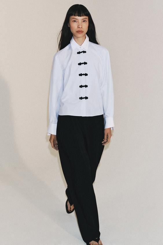 CONTRAST FIREMAN CLASP SHIRT ZW COLLECTION | Zara US