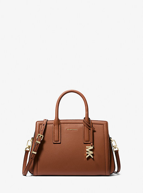 Laila Small Pebbled Leather Satchel | Michael Kors US
