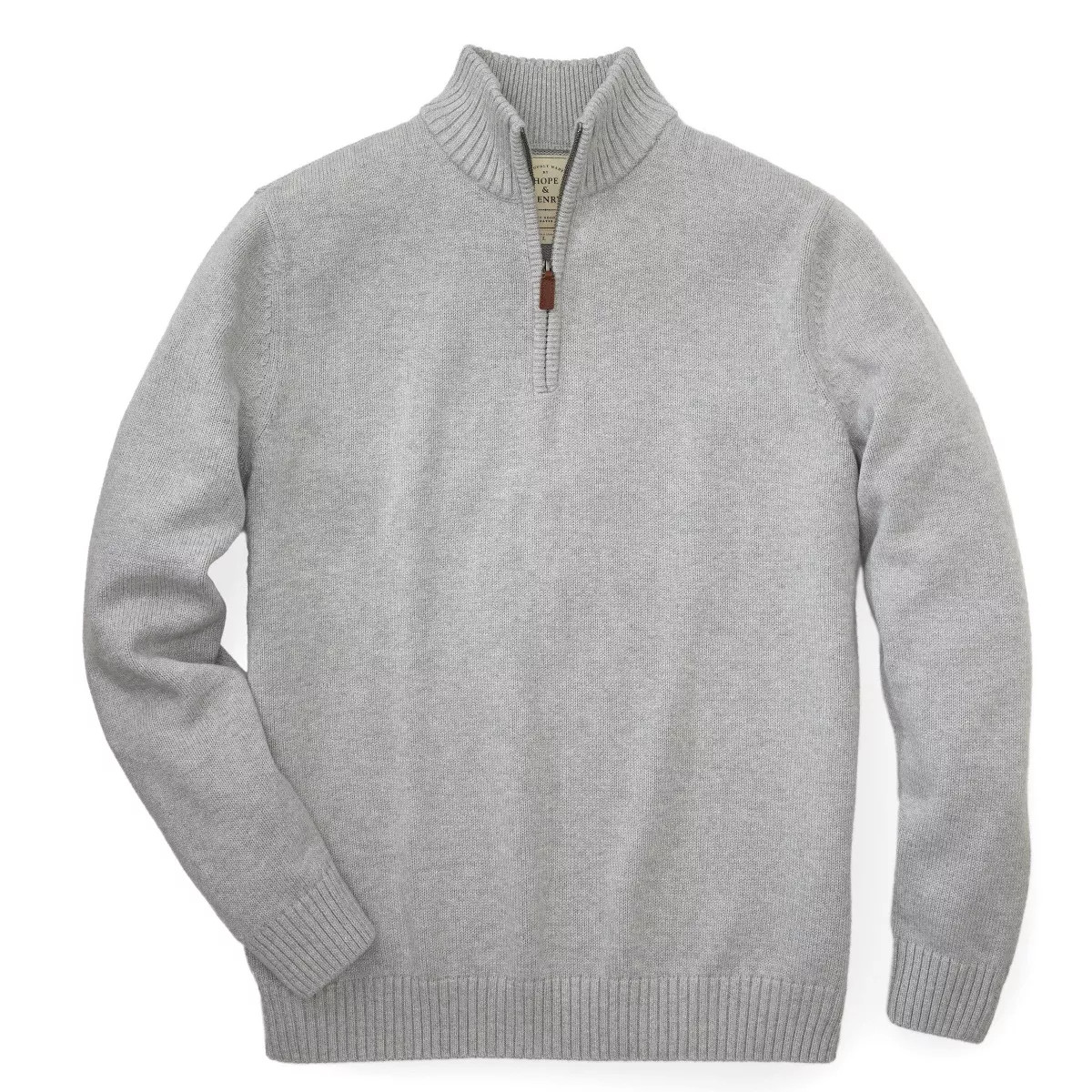 Hope & Henry Mens' Half Zip Pullover Sweater in Organic Cotton | Target